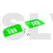 BLH1828GR Flybar Paddle Set Green